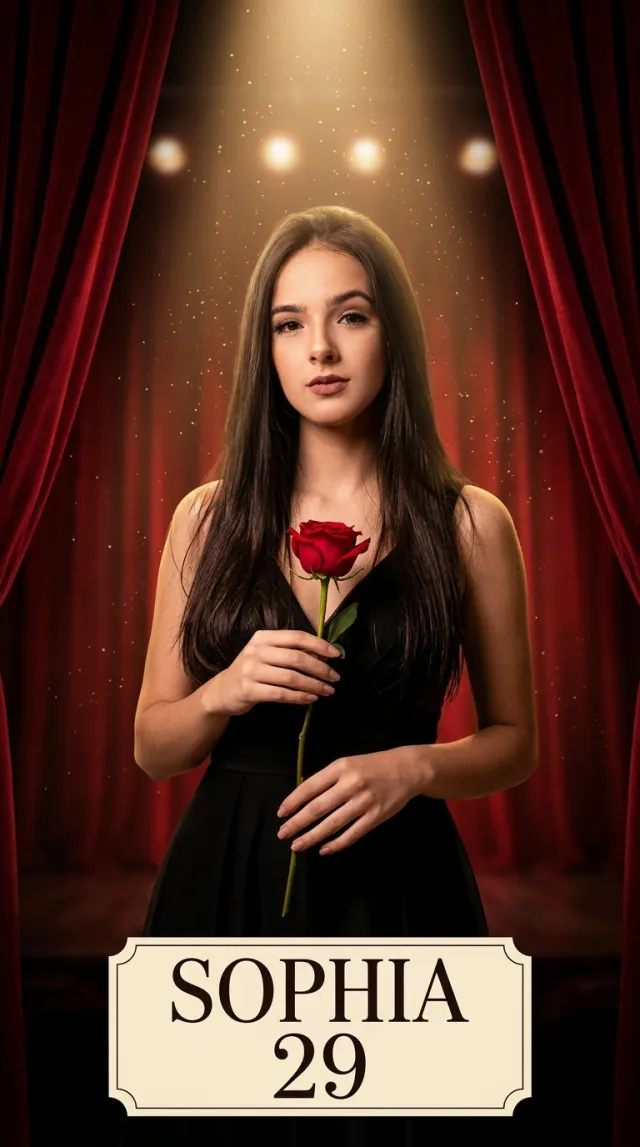 Birthday Cards AI 'Red Curtain Premiere' style — before and after example