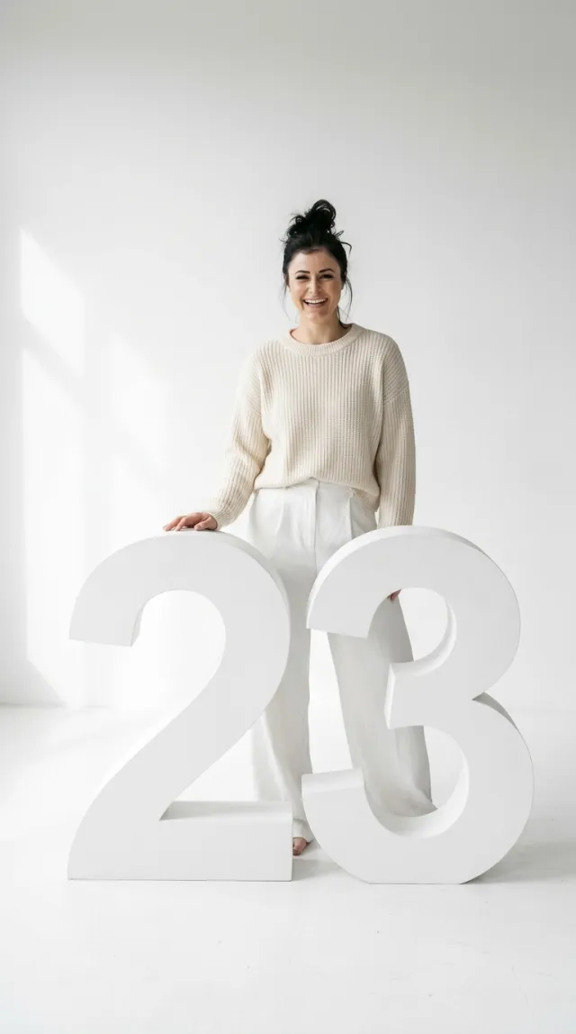 Birthday Cards AI 'White Studio Monochrome' style — before and after example
