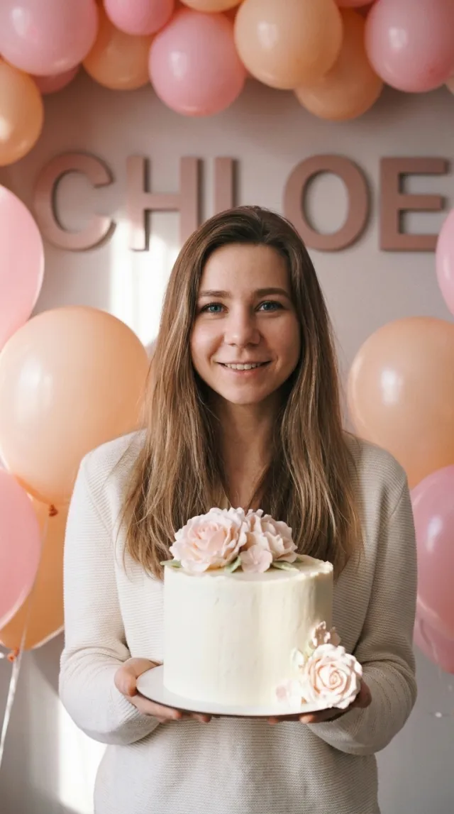 Birthday Cards AI 'Pastel Balloon Room' style — before and after example